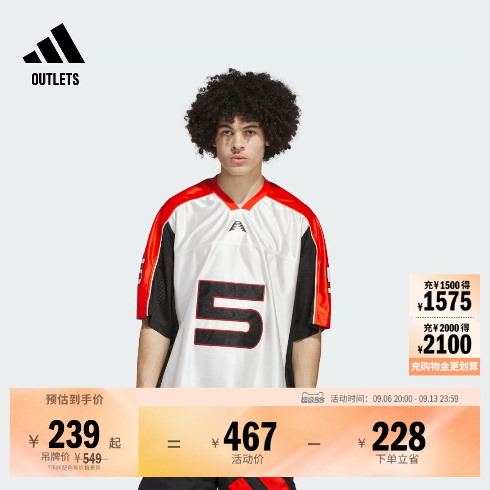 阿迪达斯男子短袖球衣