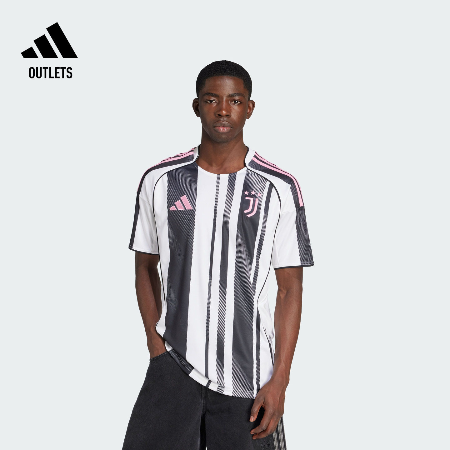 尤文图斯球迷版主场速干足球运动短袖球衣男装夏季adidas阿迪达斯