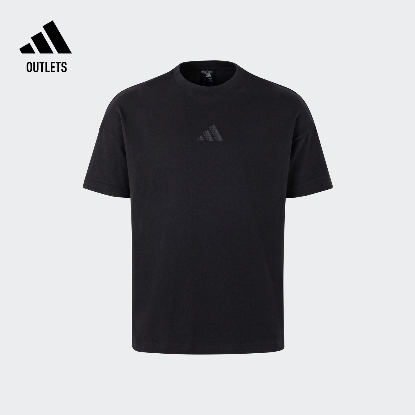休闲宽松纯棉上衣短袖T恤男夏季adidas阿迪达斯官方outlets轻运动