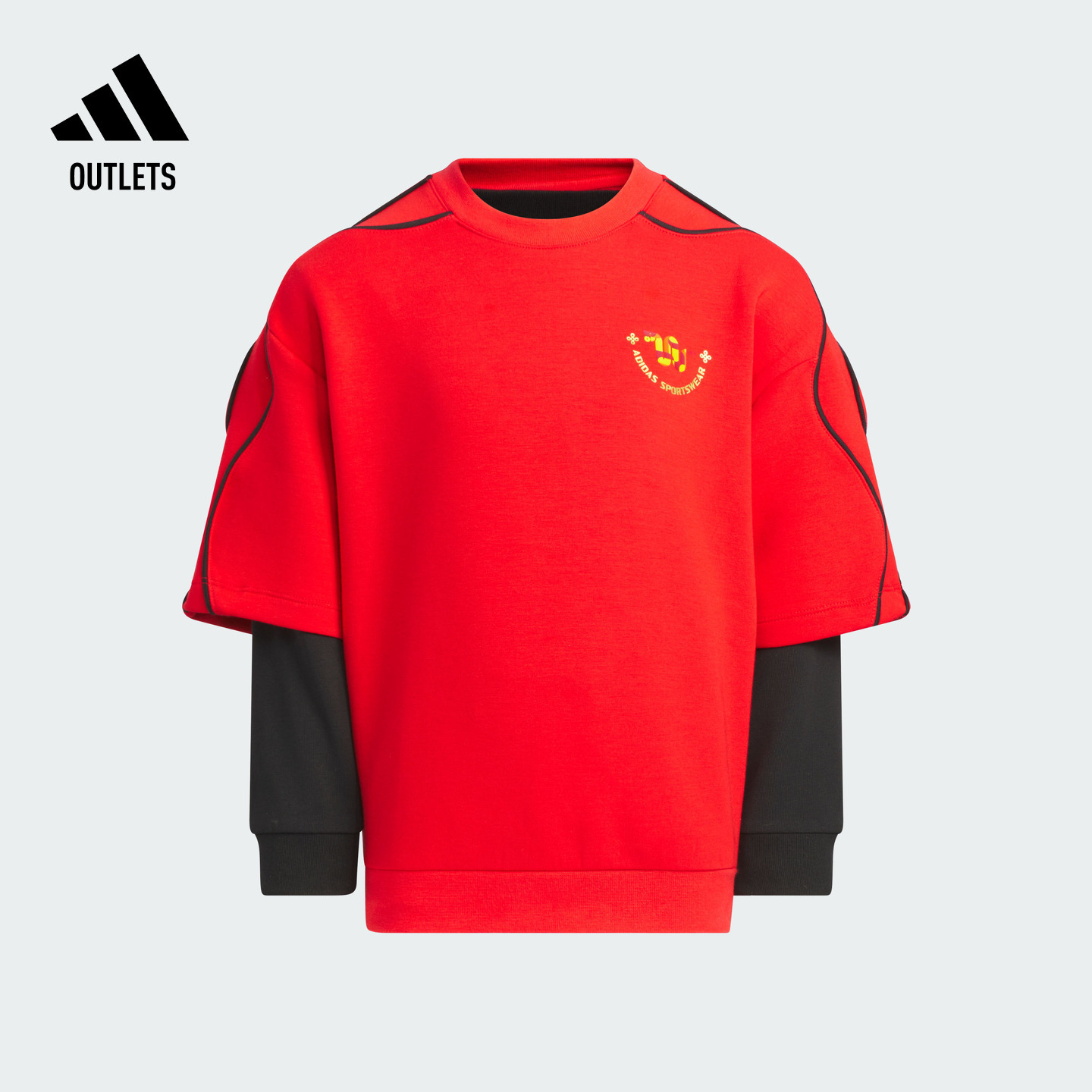 阿迪达斯男小童二合一套头卫衣