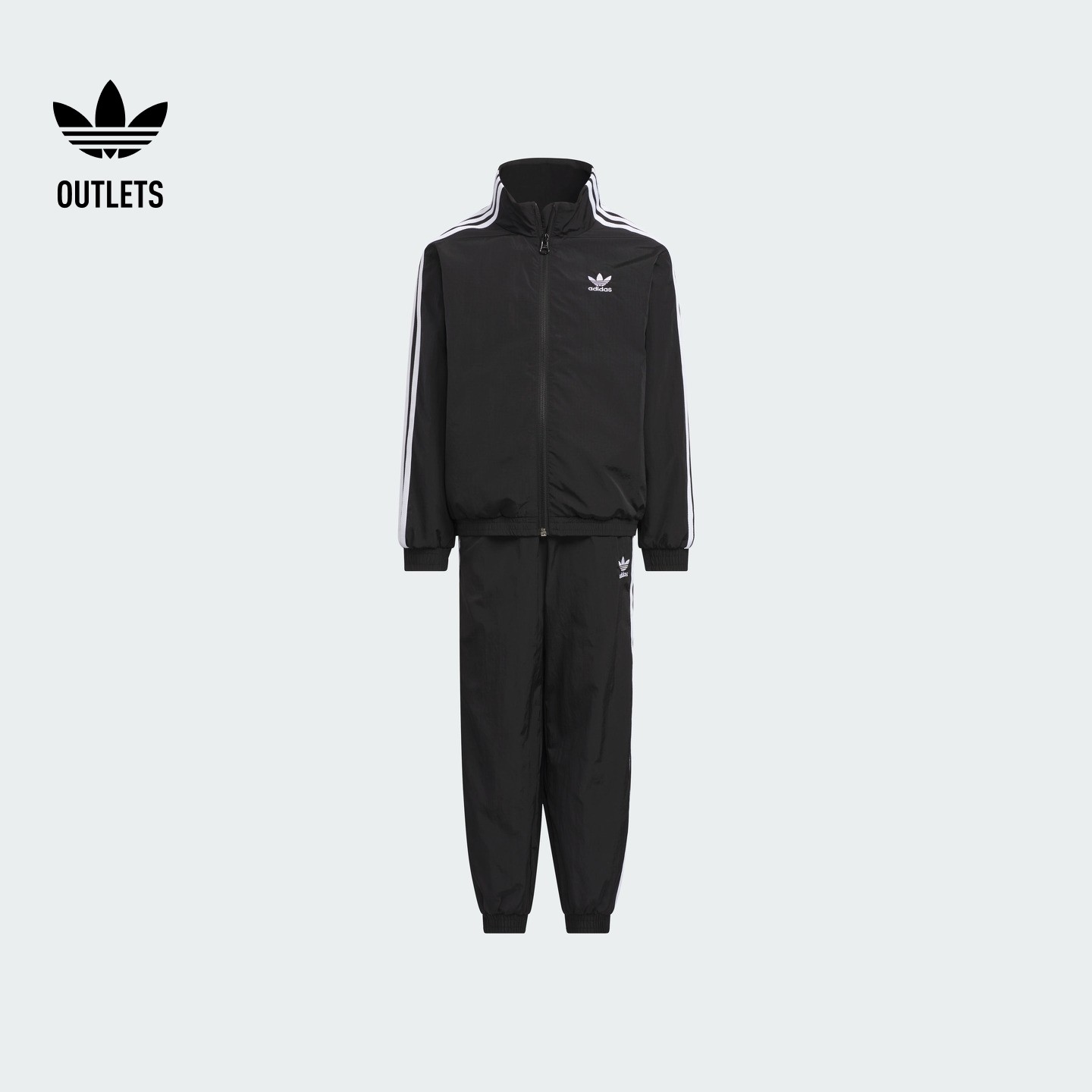 男小童三条纹运动长袖套装儿童adidas阿迪达斯官方outlets三叶草