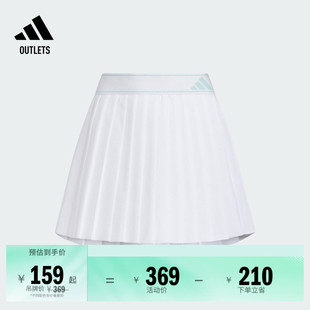 休闲短裙百褶裙女大童儿童夏季adidas阿迪达斯官方outlets轻运动