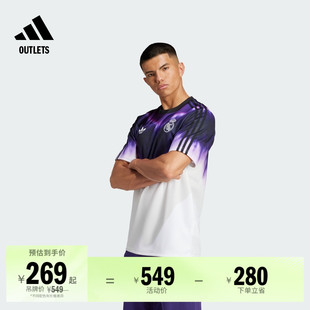 皇马扎染系列足球休闲文化短袖 adidas阿迪达斯 球衣男装