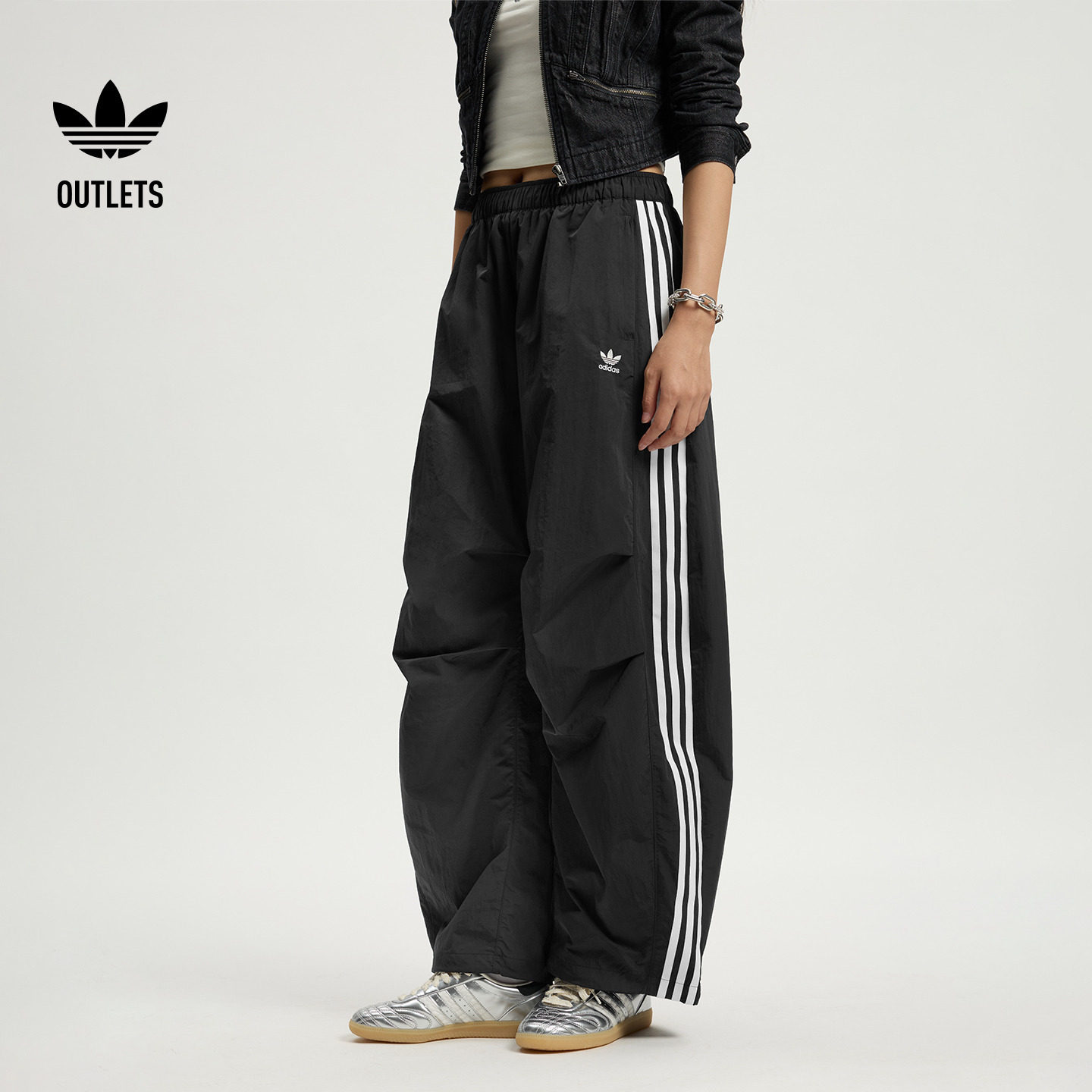 舒适梭织弯刀裤女装adidas阿迪达斯官方outlets三叶草KS3324,运动服/休闲服装,运动长裤,淘宝优惠券,粉丝福利购,淘宝优惠卷