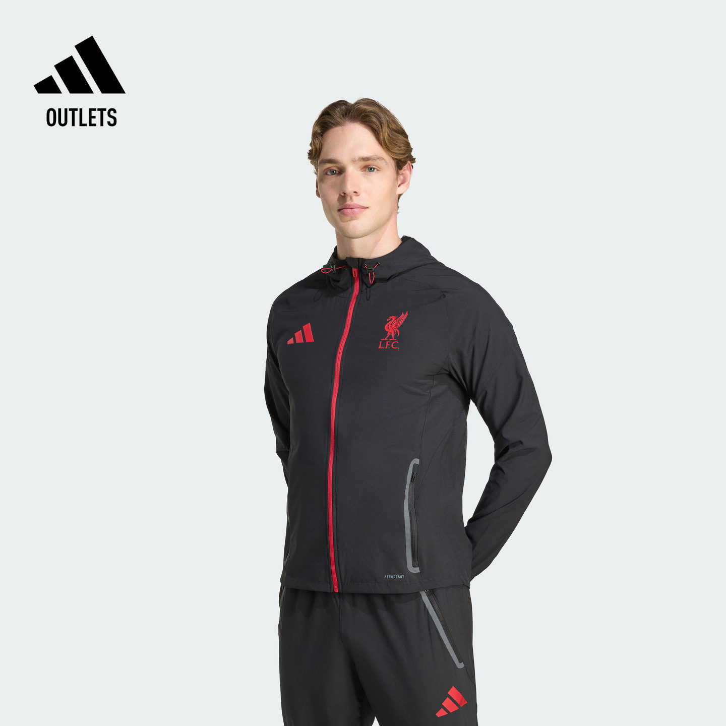 利物浦速干足球训练连帽夹克外套男子adidas阿迪达斯官方outlets,运动服/休闲服装,运动茄克/外套,淘宝优惠券,粉丝福利购,淘宝优惠卷