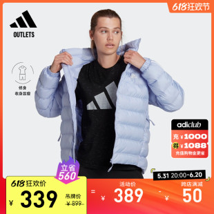 户外保暖棉服夹克外套女装 adidas阿迪达斯官方outlets轻运动