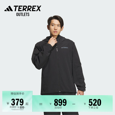 阿迪达斯TERREX户外加绒软壳衣