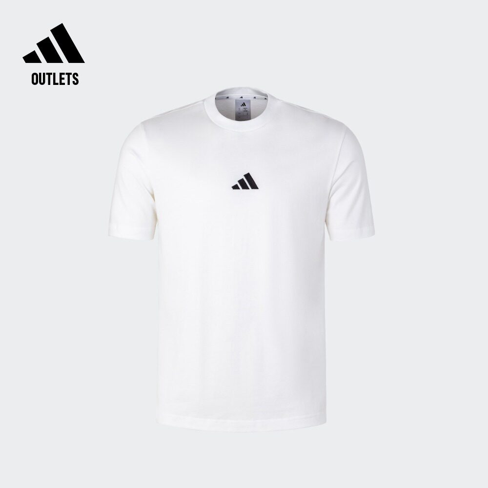 休闲纯棉上衣短袖T恤男装夏季adidas阿迪达斯官方outlets轻运动