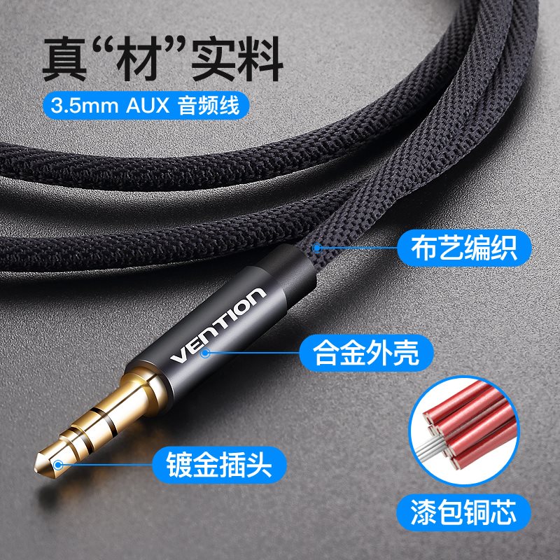 aux音頻線3.5公對公iphone6汽車音箱頭戴耳機音響連接車載mm手機