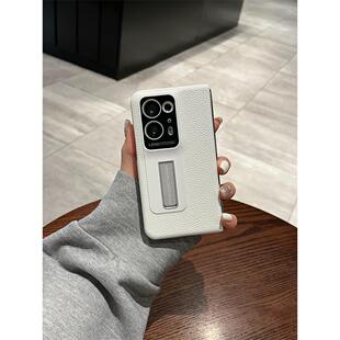 复宇 适用OPPOFindN2手机壳折叠屏新款oppo find n2女款秒变保时捷皮质防摔保护套带支架全包镜头超薄高端男