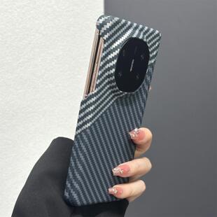 x3双边保护磁吸中轴荣耀magicv5全包s32防摔oppofindn5外壳zfold7 超薄碳纤维纹适用华为matex6手机壳x5典藏版