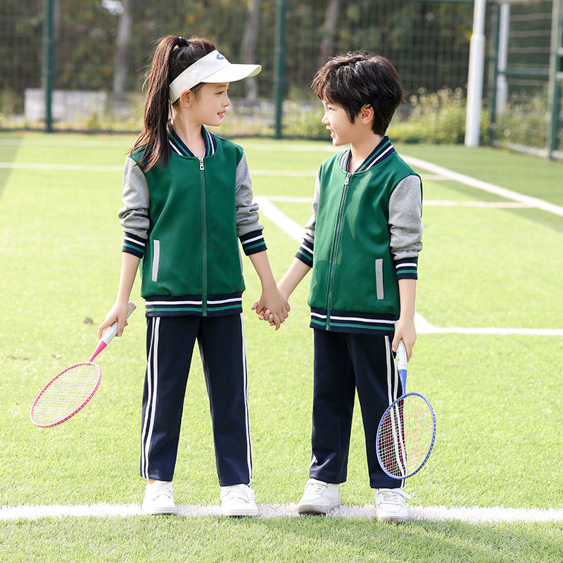 春秋季小学生校服三件套幼儿园园服大学生班服团体定制幼教工作服图片