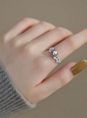 轻奢贝母戒指高级感气质时尚女