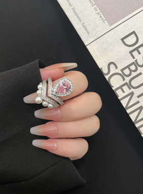 戒指心形轻奢简约小众设计百搭女