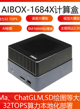 AIBOX-1684X计算盒32T大模型私有化部署国产化SDK算能BM1684X