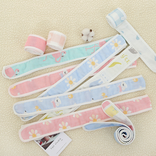 婴儿纯棉纱布抱被绑带 睡觉盖毯包单绑带 防惊跳固定带 约束带