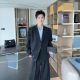 痞帅老钱风宽松西服西裤 秋季 两件套 套装 男款 韩版 高级感垫肩西装