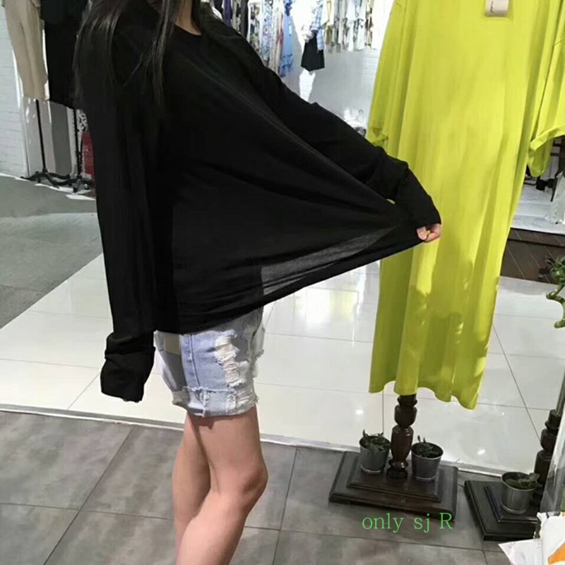 轻薄防晒衫棉料夏季T恤长袖女2026面膜t丝滑柔软高弹S+JL studio