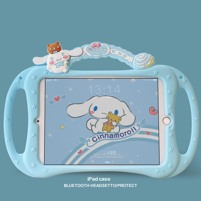 适用可爱卡通玉桂狗苹果2021新款ipadair4/3保护套mini6平板10.