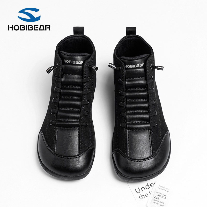 HOBIBEAR男鞋2026新款宽头鞋宽楦健步鞋女士中帮平底运动鞋赤足鞋,流行男鞋,时尚休闲鞋,淘宝优惠券,粉丝福利购,淘宝优惠卷