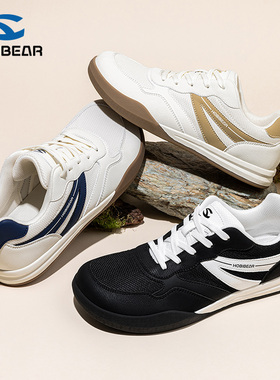 HOBIBEAR男士鞋子宽头鞋健步男鞋2025新款男款4e宽楦赤足鞋大头鞋