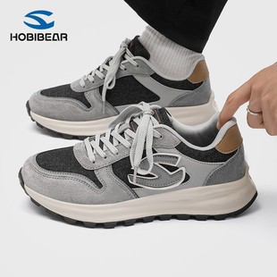 男士 流行男鞋 休闲鞋 潮男鞋 HOBIBEAR秋季 子潮牌痞帅炸街厚底鞋 新款