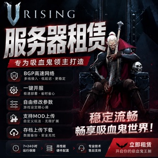 SteamVRising夜族崛起游戏联机租赁吸血鬼王朝BGP高速服务器开服