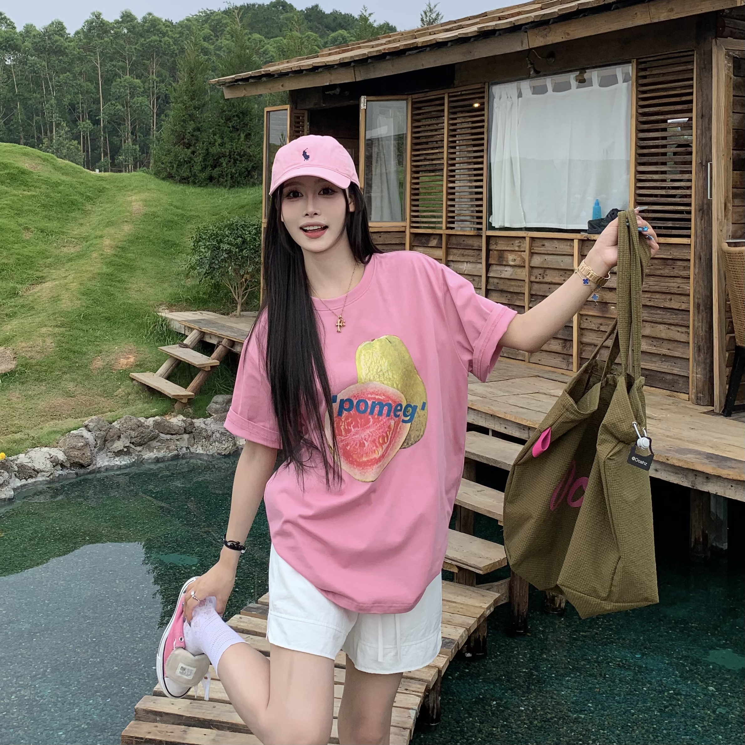 3MER哦哦三妹夏日草莓芭乐短袖