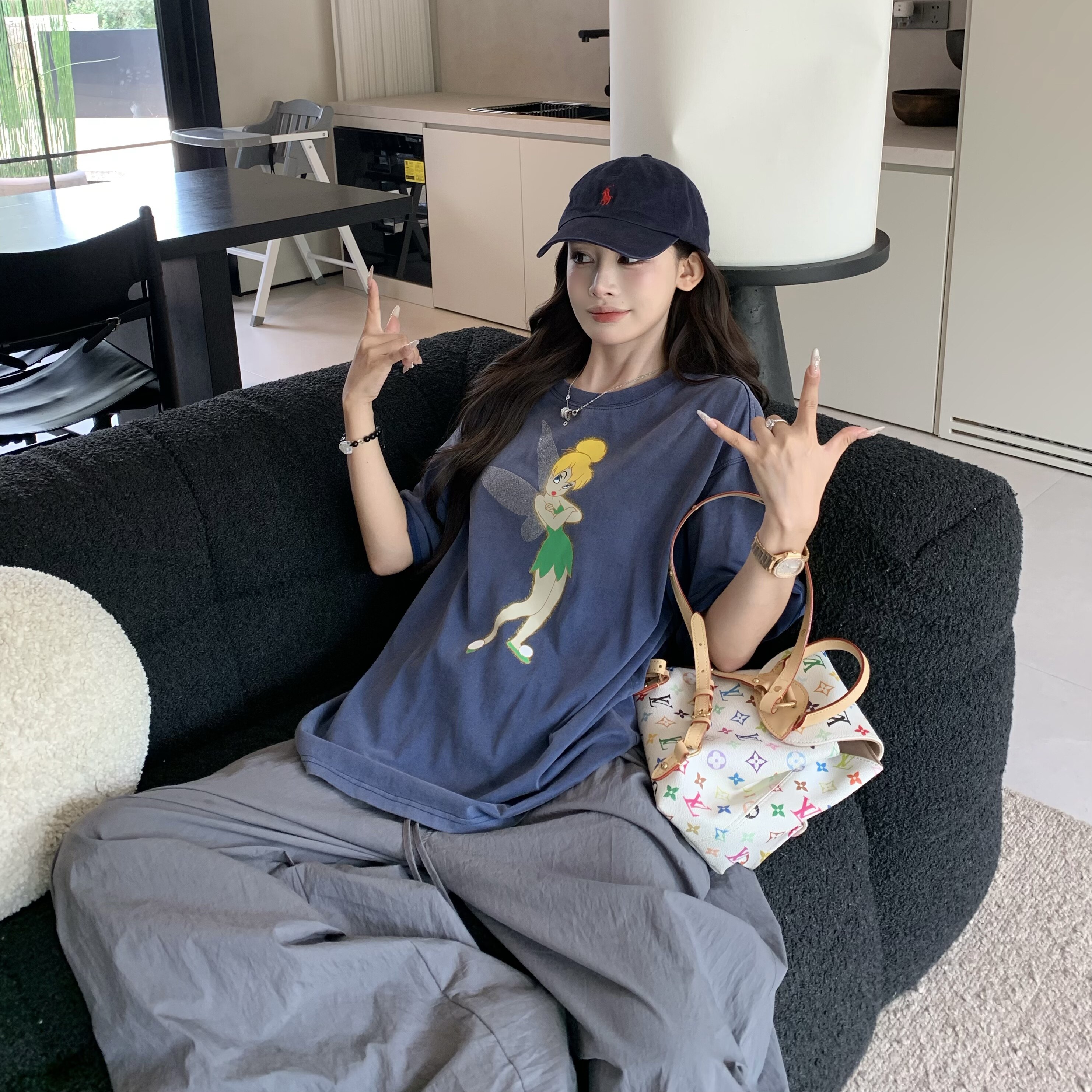 3MER水洗小精灵Jennie同款短袖图片
