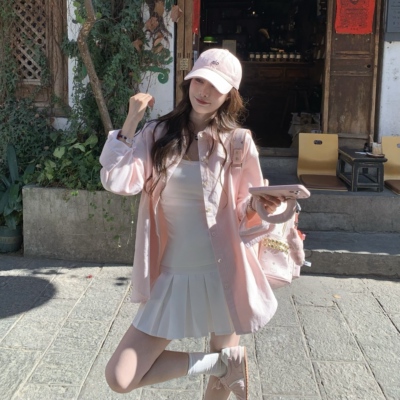 3MER小马坑条长袖衬衫