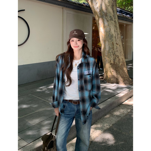 3MER美式复古格纹衬衫