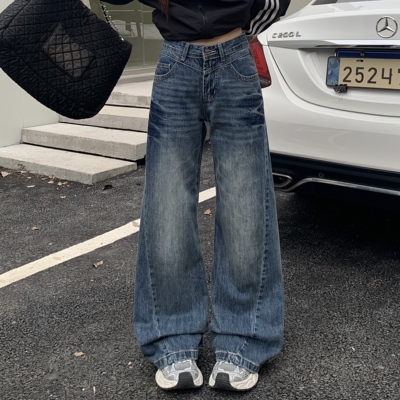 3MER心头爱不贴腿微喇牛仔裤