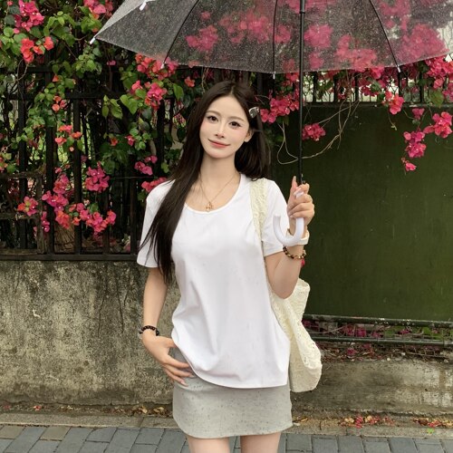 3MER凉感圆领短袖T恤上衣