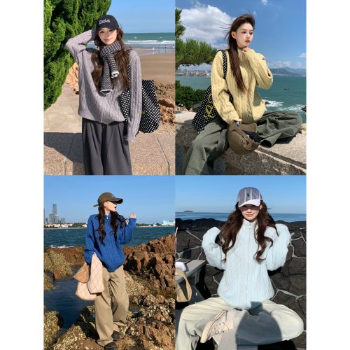 3MER长期主义韩女毛衣开衫