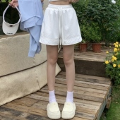 女高腰宽松运动阔腿裤 3MER哦哦三妹 夏日舒适百搭山本休闲短裤 子