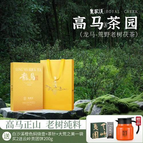 白沙溪安化黑茶龙年茯砖茶800g