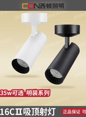 西顿照明led吸顶灯射灯15W家用防眩调节明装洗墙背景灯CEX9116C