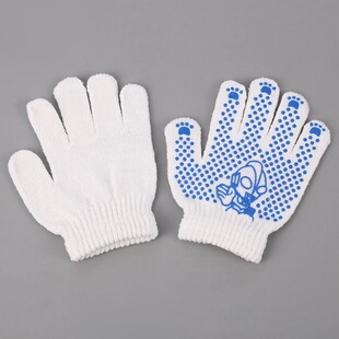 儿童劳保手套防护手套小孩子防滑棉手套儿童劳动手套