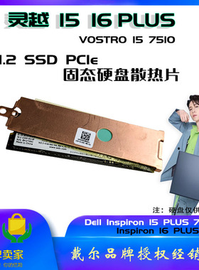 戴尔灵越 16plus 7610 7620成就15 7510 M.2 2280 SSD硬盘散热片