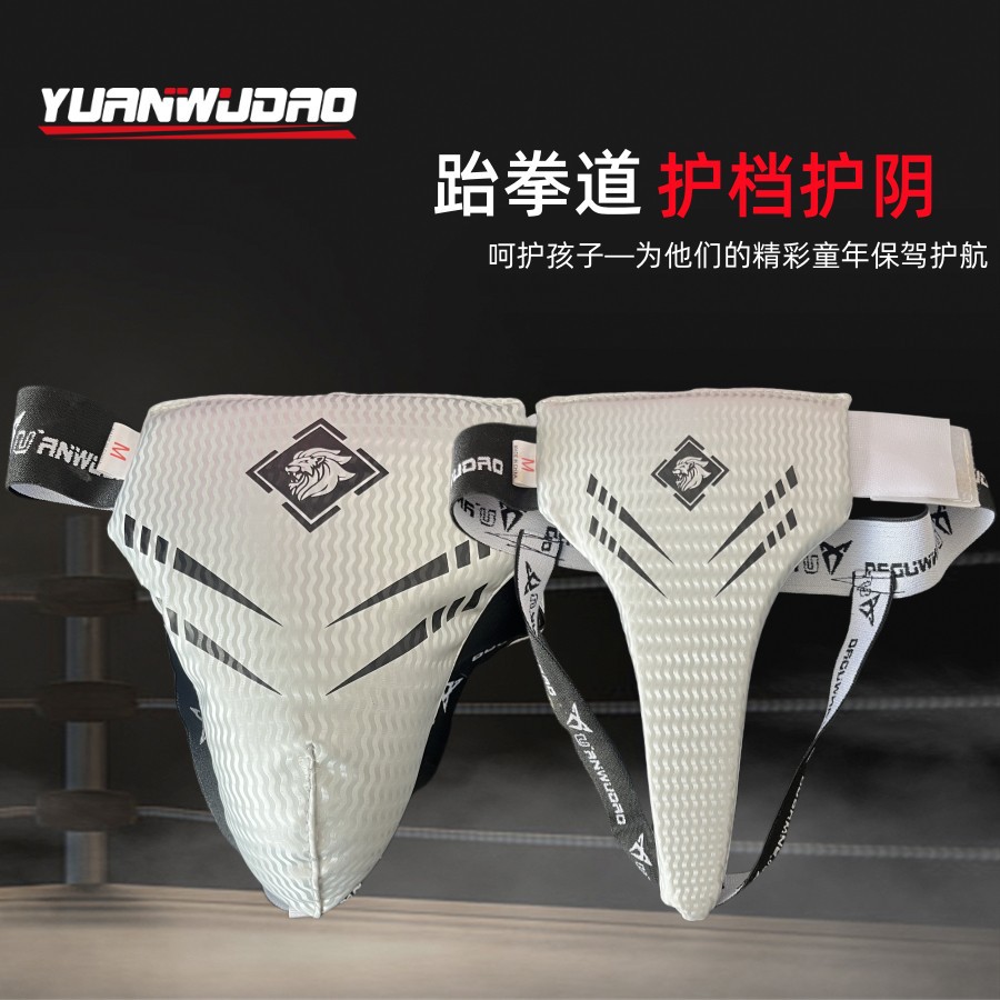 源武道跆拳道护档护具散打男女护裆护甲实战护具套拳击护档加厚