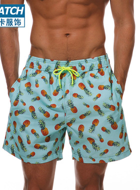 跨境ESCATCH夏季新款男士沙滩裤宽松休闲四分沙滩裤