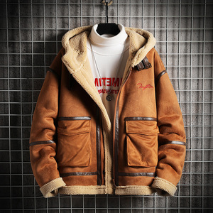 网格挂拍加厚棉衣羊羔毛皮毛一体羊羔绒棉服男A087-A815-P145,胖穿搭女夏季裙子图片