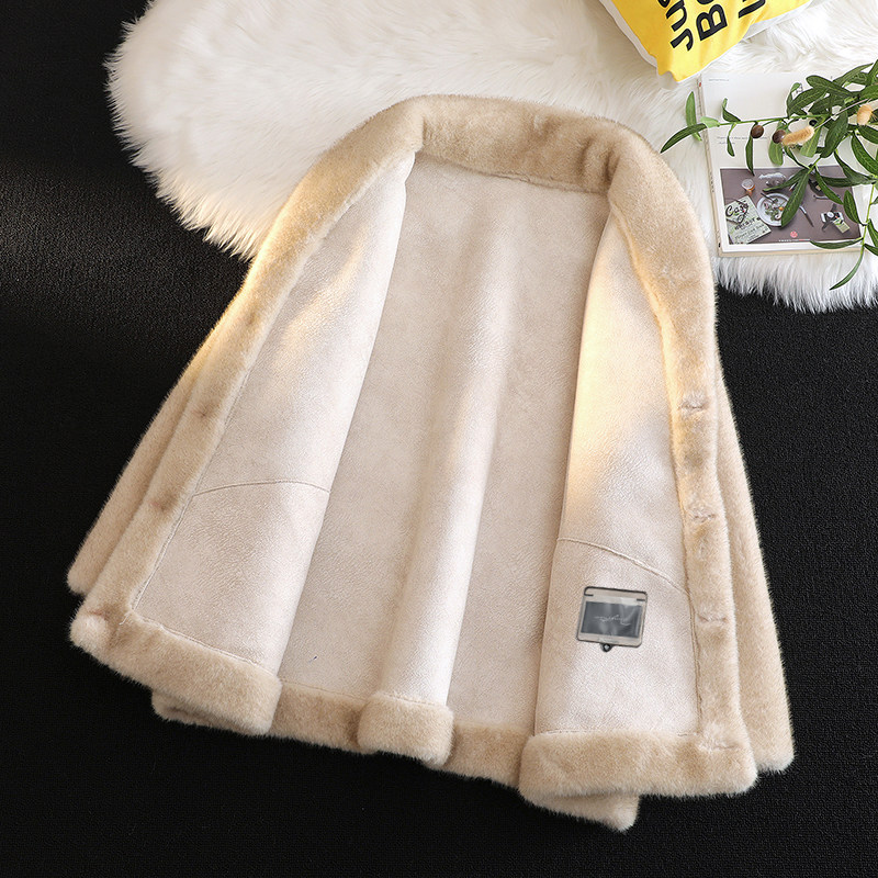 绒毯风人工皮草环保貂加绒加厚夹克男外套潮A087-PY335-P255,男装夹克,电商A087