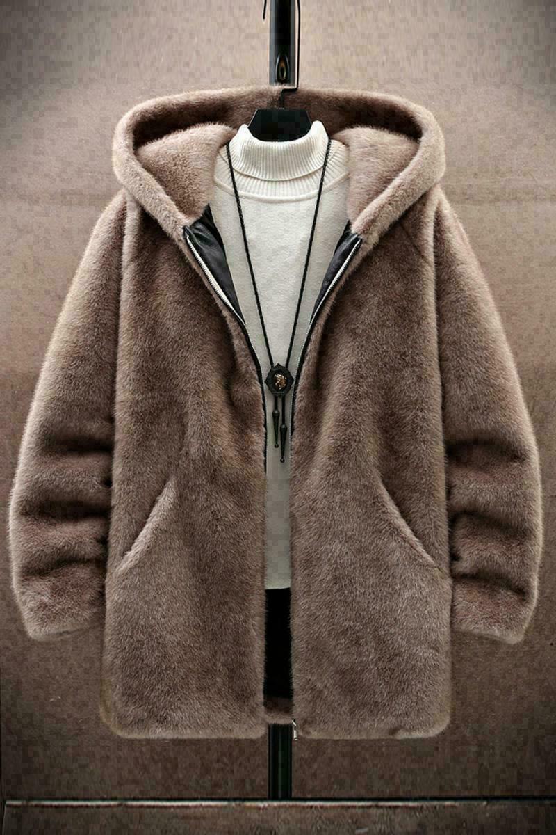 展架挂拍人工皮草环保貂加绒加厚夹克男外套潮A087-PY339-P330,男装夹克,电商A087