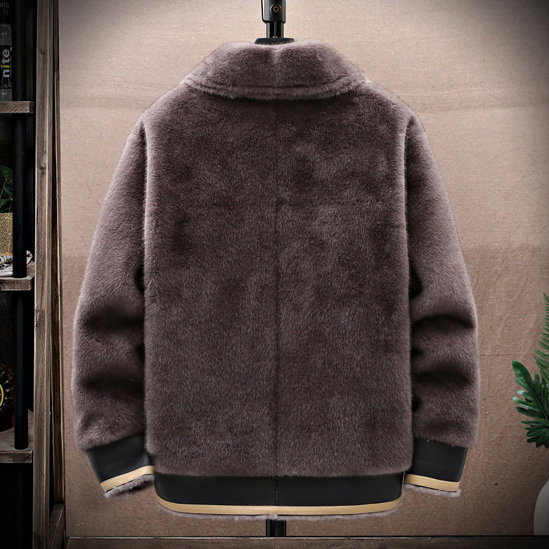 展架挂拍冬季皮毛一体加绒加厚夹克男外套潮A087-PY340-P330,男装夹克,电商A087