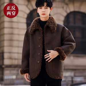 男士保暖翻领男外套防风冬季加厚夹克A087-PM363-P245  368图片