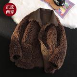 男士保暖翻领男外套防风冬季加厚夹克A087-PM363-P245368，男装夹克，电商A087