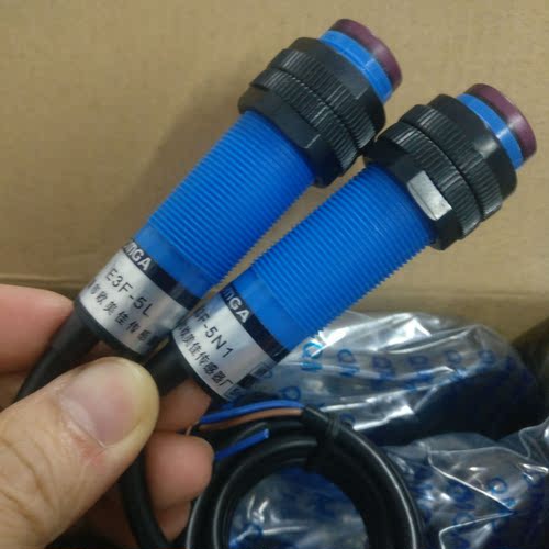 欧美佳OMGA 红外线对射式光电开关传感器 E3F-5N1/E3F-5L 直流