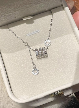 小蛮腰项链女999足银轻奢小众设计高级纯银锁骨链送朋友生日礼物