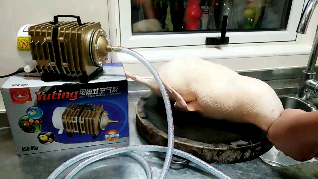 烧鹅烤鸭冲气吹气泵充气泵打气泵无油电磁式压缩机家用小型打气机